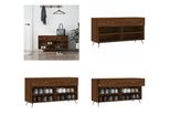 Vidaxl Panca Per Scarpe In Rovere Marrone 102X35X55 Cm - Panca Per Scarpe - Panca Per Scarpe - Panca Con Spazio Per Riporre Le Scarpe - Portascarpe