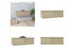 Vidaxl Scaffale A Muro In Rovere Sonoma 60X26X18,5 Cm Materiale A Base Di Legno - Scaffale A Cassetti - Scaffale A Muro - Scaffali A Muro