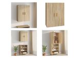 Vidaxl Armadio A Muro Rovere Sonoma 69,5X34X90 Cm - Armadio A Muro - Armadio A Muro - Armadio - Armadio Portaoggetti