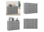 Vidaxl Credenza Grigio Sonoma 88X30X65 Cm Materiale A Base Di Legno - Credenza - Credenze - Armadio - Armadio Portaoggetti