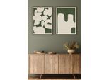 Wallity, Huhu202 - 50 X 70, Quadro Decorativo In Mdf Con Cornice (2 Pezzi), 100 % Mdf, Multicolore, 50 X 70 Cm