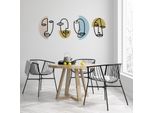 Wallity, Kubizm 15, Accessorio Decorativo Da Parete In Metallo, Metallo, Multicolore, 159 X 58 Cm