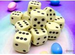 Chessex - Opaco - 12X D6 16Mm - Giallo Pastello/Nero