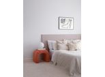 Hanah Home, Nu - Coral, Pouf, 100 % Poliestere, Corallo, 51 X 46 X 45 Cm