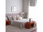 Hanah Home, Nu Bench - Coral, Pouf, 100 % Poliestere, Corallo, 106 X 46 X 45 Cm
