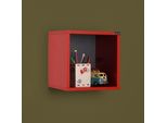 Skye Decor, Raf-033-Kk-1, Mensole Da Parete, Rosso, Truciolato Melaminico, 33 X 33 X 19 Cm