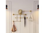 Wallity, Fatara-A, Gancio Da Parete In Metallo, Oro, 100 % Metallo, 112 X 64 X 10 Cm