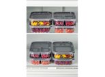 Hermia Concept, 8Lidkdrtgn1 - 18 - Antracite, Set Di Contenitori (8 Pezzi), Antracite, 100 % Plastica, 15 X 24 X 5 Cm