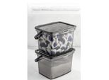 Hermia Concept, KARE4LDTRJN2LI - Antracite, Set Di Contenitori (2 Pezzi), Antracite, 100 % Plastica, 23 X 16 X 18 Cm