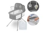 Lionelo Lettino Da Viaggio Malin Dalla Nascita Fino A 9 Kg, La Protezione Lockguard Offre Protezione Contro Il Ripiegamento, Lettino Da Campeggio, Lettino Per La Crescita - Grigio