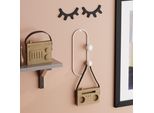 Wallity, Cricket-B, Gancio Da Parete In Metallo, Bianco, Corpo In Metallo, 17 X 7 X 41 Cm