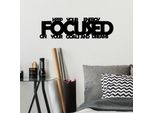 Wallity, Focused, Accessorio Decorativo Da Parete In Metallo, Nero, 100 % Metallo, 70 X 19 Cm