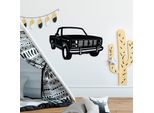 Wallity, Ford F150 Pickup Truck 1980, Accessorio Decorativo Da Parete In Metallo, Nero, 100 % Metallo, 60 X 37 Cm