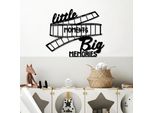 Wallity, Little Moments Big Memories, Accessorio Decorativo Da Parete In Metallo, Nero, 100 % Metallo, 48 X 41 Cm
