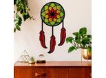 Wallity, Moss - Dream, Scultura Da Parete, Verde Chiaro, 100 % Mdf / Moos, 60 X 31 Cm