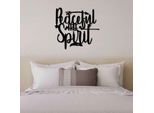 Wallity, Peaceful Free Spirit, Accessorio Decorativo Da Parete In Metallo, Nero, 100 % Metallo, 52 X 48 Cm