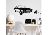 Wallity, Berlina Vintage Holden Kingswood, Accessorio Decorativo Da Parete In Metallo, Nero, 100 % Metallo, 60 X 30 Cm