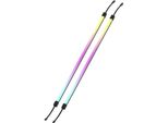 Corsair LS350 Aurora Strisce Di Luce Rgb Da 350 Mm - 2X Strisce Di Led Rgb A Diffusione Magnetica - Testa Argb +5V O Controller Corsair Icue - Cavo Adattatore Da Argb A Icue A 3 Pin Incluso