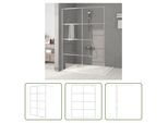 The Living Store Schermo Doccia Per Cabina Doccia Silver 140X195 Cm Esg Vetro Chiaro
