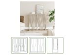 The Living Store Consolle Silver 70X30X70 Cm In Acciaio Inox E Vetro