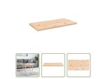 The Living Store Piano Del Tavolo 80X40X2,5 Cm In Pino Massiccio Rettangolare