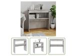 The Living Store Consolle Grigio Cemento 80X30X80 Cm Materiale A Base Di Legno