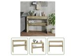 The Living Store Consolle In Rovere Sonoma 102X30X80 Cm Materiale In Legno