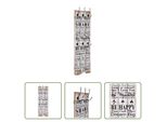 The Living Store Appendiabiti Da Parete Con 6 Ganci 120 X 40 Cm "Family Rules"""