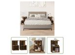 The Living Store Comodini 2 Pz. Rovere Fumé 35X35X55 Cm Materiale A Base Di Legno