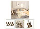 The Living Store Comodini 2 Pz. Rovere Fumé 50X30X51,5 Cm Materiale A Base Di Legno