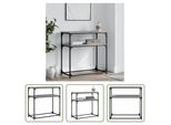 The Living Store Consolle Grigia Sonoma 75X35,5X75 Cm Materiale A Base Di Legno
