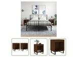 The Living Store Comodini 2 Pz. Aspetto Rovere Marrone 40X35X50 Cm Materiale A Base Di Legno