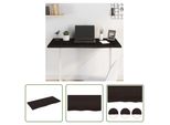 The Living Store Piano Del Tavolo Marrone Scuro 100X50X2 Cm In Legno Massiccio Di Rovere Trattato
