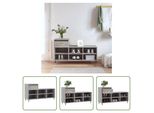 The Living Store Scarpiera Grey Sonoma 102X36X60 Cm Materiale A Base Di Legno