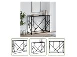 The Living Store Consolle Nera 100X40X80 Cm In Materiale Ligneo