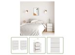 The Living Store Comodini 2 Pz. Bianco 40X29,5X64 Cm In Legno Di Pino Massiccio