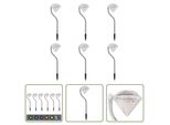 The Living Store Luci Solari A Led 6 Pezzi 9X7,8X29,5 Cm