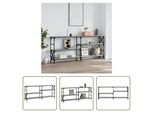 The Living Store Consolle Grigia Sonoma 180X29X76,5 Cm Materiale A Base Di Legno