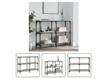 The Living Store Consolle Grigia Sonoma 100X29X75 Cm In Materiale Ligneo