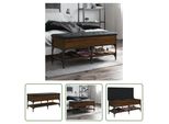 The Living Store Panca Per Scarpe In Rovere Marrone 102X42X45 Cm Materiale In Legno