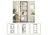 The Living Store Libreria 5 Ripiani Grigio Sonoma 59X35X171 Cm Materiale A Base Di Legno