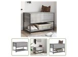 The Living Store Panca Con Contenitore Grey Sonoma 70X42,5X47 Cm Materiale A Base Di Legno