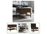 The Living Store Panca Per Scarpe In Rovere Marrone 62X42X45 Cm Materiale In Legno