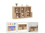 The Living Store Credenza Con Luci Led Rovere Sonoma 162X37X100 Cm