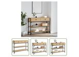 The Living Store Tavolo Consolle Rovere Sonoma 100X25X75 Cm Materiale A Base Di Legno