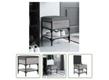 The Living Store Panca Per Scarpe Grey Sonoma 42X42X45 Cm Materiale In Legno