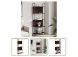 The Living Store Libreria A 5 Ripiani Effetto Rovere Marrone 60,5X24X166,5 Cm