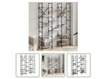 The Living Store Libreria Grey Sonoma 127,5X28,5X172,5 Cm Materiale A Base Di Legno