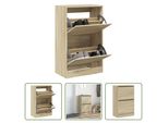 The Living Store Scarpiera In Rovere Sonoma 60X34X96,5 Cm Materiale In Legno