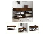 The Living Store Panca Per Scarpe Look Rovere Marrone 100X42,5X50 Cm Materiale In Legno